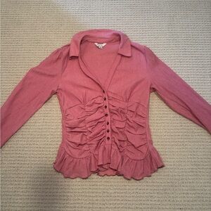 Maeve Button-Front Blouse